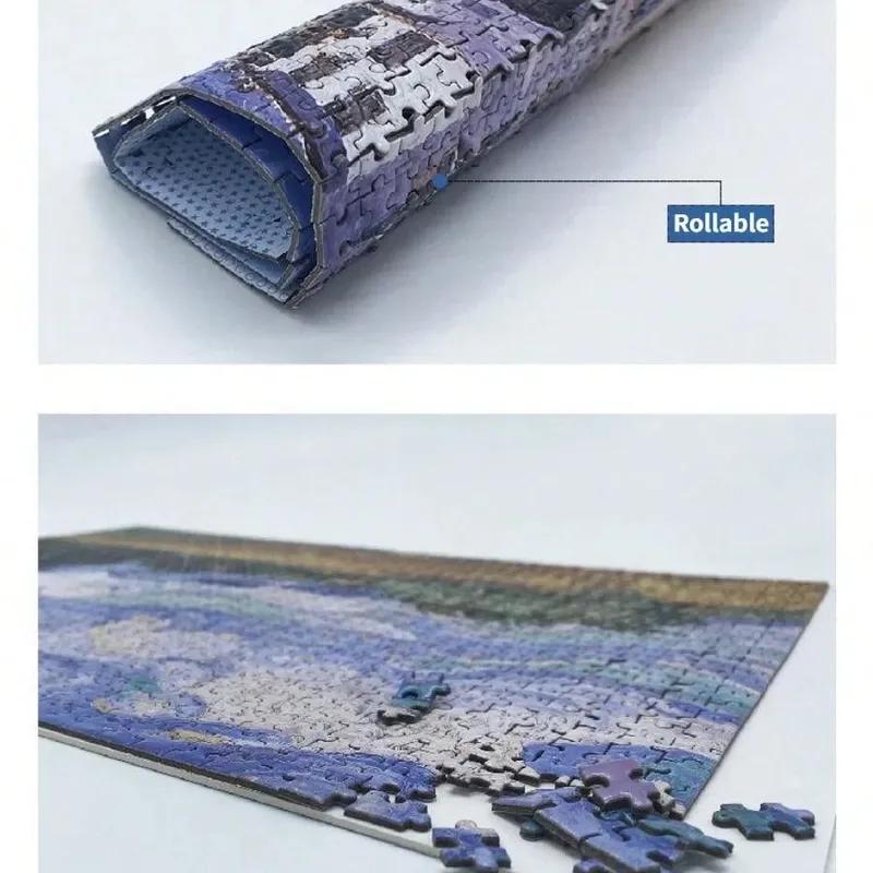 38*26cm Mini Puslespill 1000 Brikker for Voksne Berømt Oljemaleri Van Gogh Puslespill Julegave Leke Pedagogiske Leker