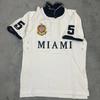 LUXEON Új Férfi Pólóing Miami Város Népszerű Magas Minőségű Athleisure Pamut Rövid Ujjú Pólóing