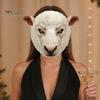 Full Atmosphere Animal Costume Realistic Mask, Sheep Brown Bear Face Novelty Mask for Adults Cosplay Halloween Party Props Parties
