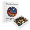 Mysterious Starry Sky Wooden Puzzle Irregular Small Animal Shape Puzzle Children'S Puzzle