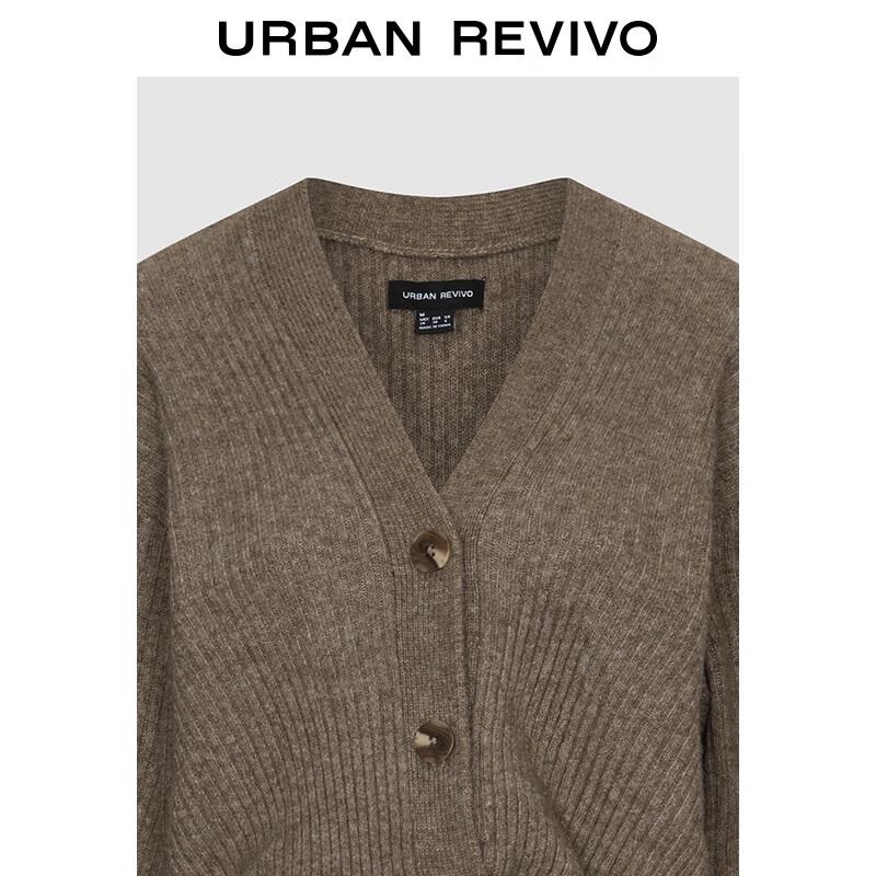 UR Women's V-Neck Twist-Knot Knit Cardigan