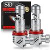 2 Bucăți H11 LED Proiector Lentilă Becuri Far 1:1 LED Wireless Fază Scurtă 30000Lm 60W Priză Auto Plug&Play Lampă Turbo Lampă Ceață 6000K Alb