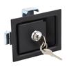 Tool Box Latch with 2 Keys Carbon Steel 3.3x2.7in Flush Mount RV Toolbox Handle Lock for Caravan Tru