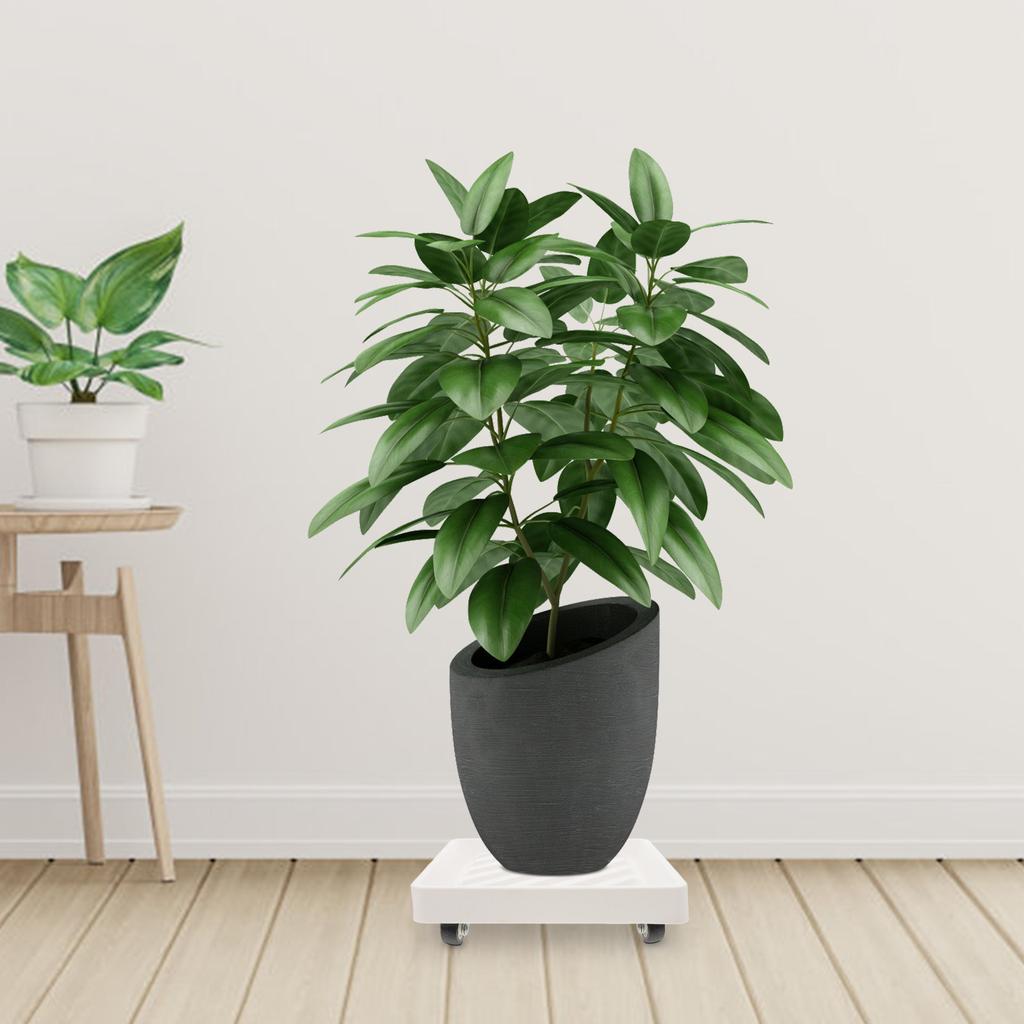 Plant Dolly Heavy Duty Thickened Tray with Hidden Wheels Rolling Planter Base for Indoor Outdoor Garden Movable Plant Pot
