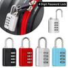 Zinc Alloy 4 Digit Password Lock Anti-theft Security Coded Lock Portable Backpack Zipper Lock  Home