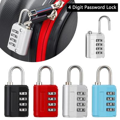 Padlock 4 Digit Password Lock Anti-theft Security Coded Lock Luggage Combination Lock  Travel