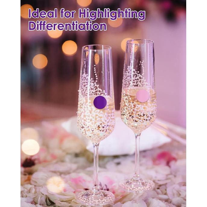 3/4" Color Dot Stickers Removable Adhesive Markers Label for Garage Sale Kids Classroom Toddlers Preschool The Office Waterproof Sticky Small Round