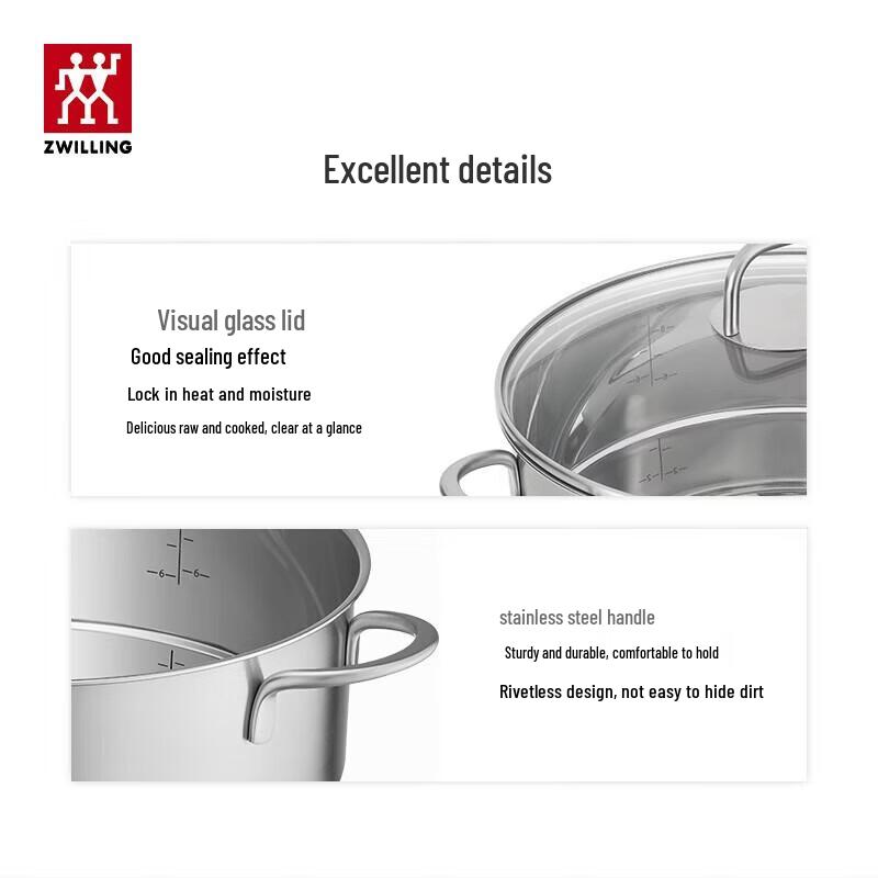 Zwilling 28cm Stainless Steel Steamer Pot