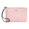 Classic Logo Faux Leather Clutch Small Pink Women Clutch CAQ75-IMPO