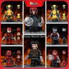 5cm Marvel Deadpool Wolverine Conjunto de 8 Peças Blocos de Construção Figuras Colecionáveis Montáveis Decorações de Mesa Melhores Presentes