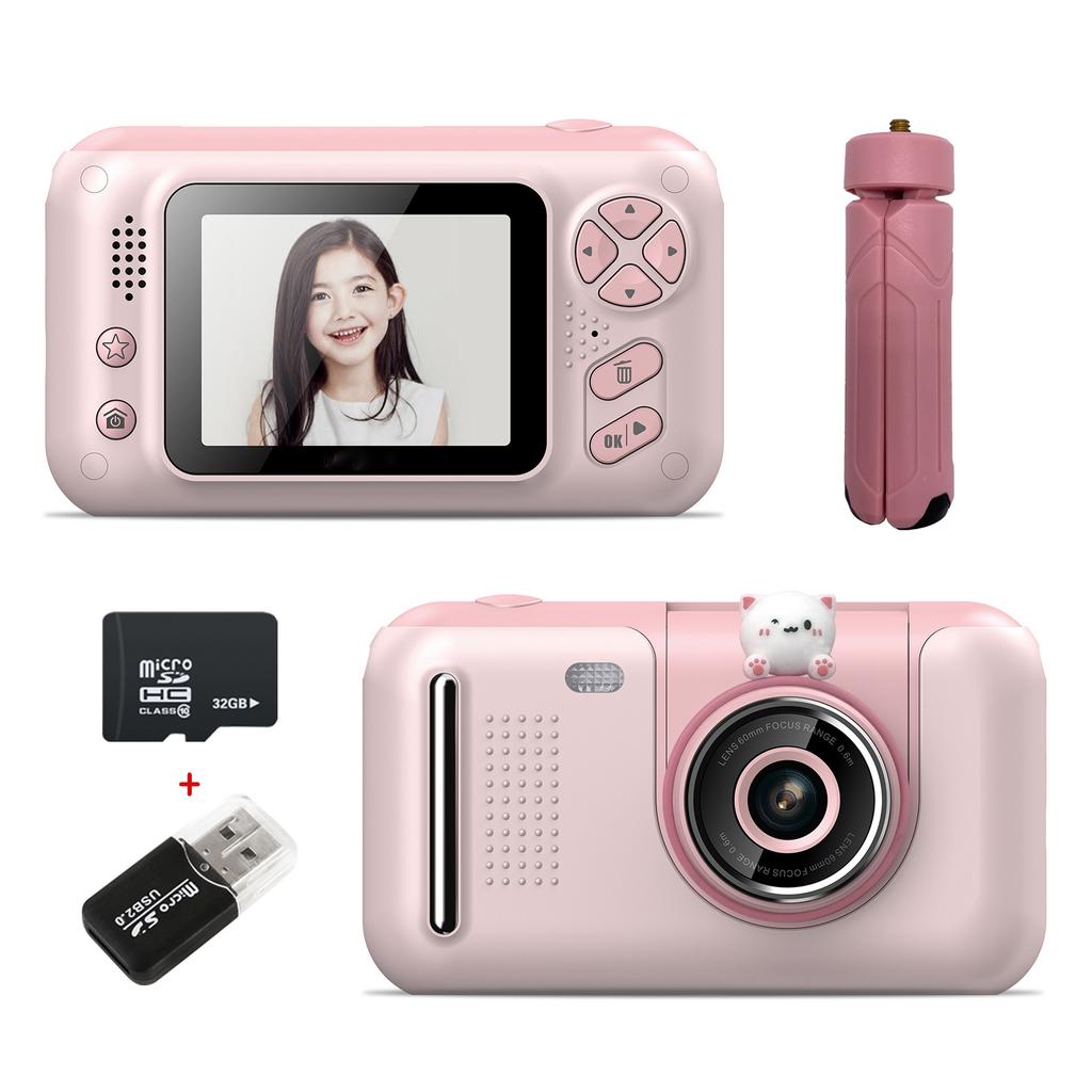 Children's camera 4000W HD large screen lens flip can take selfies children's digital camera
