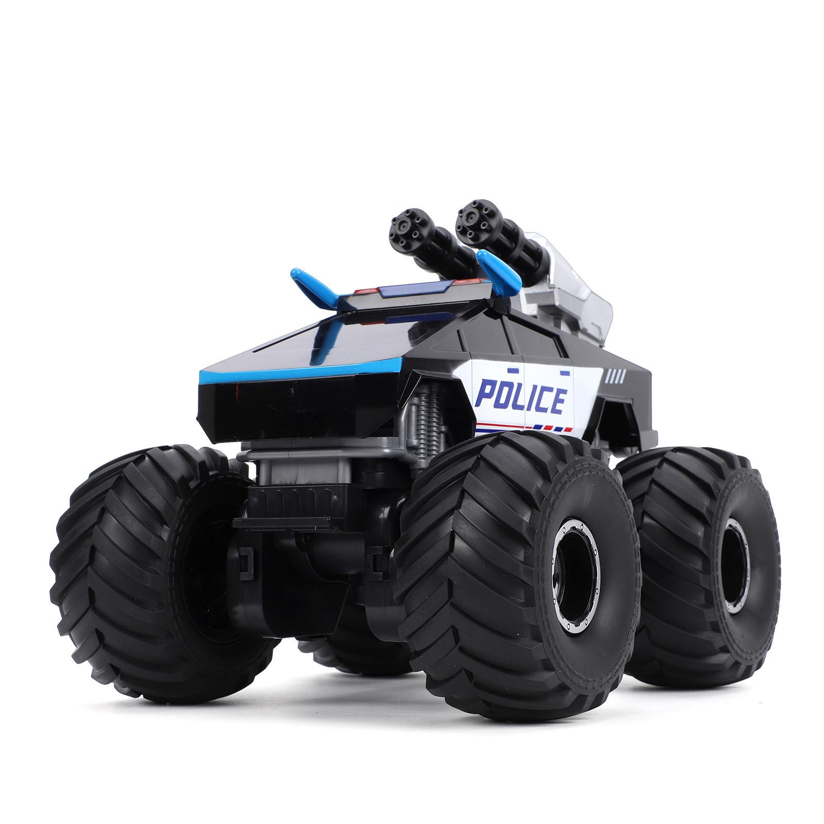 Amphibious RC Car 4WD All Terrain RC Vehicle With Water Jet 360 degrees Rotation 2.4G Rainproof Remote High Low Speed чёрный