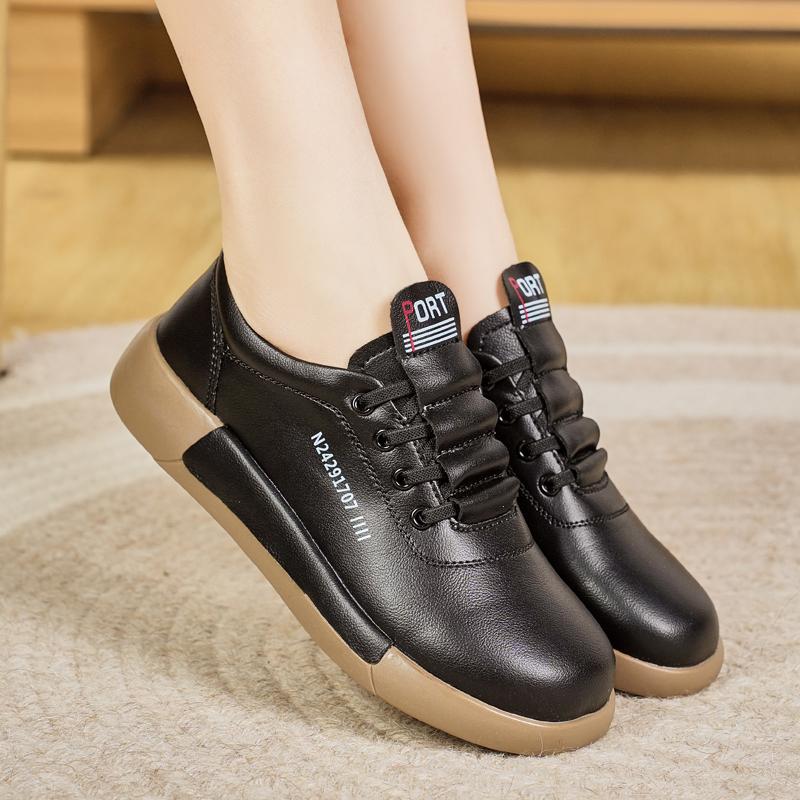 Mocasini cu platformă pentru femei, pantofi casual eleganți din piele, cu talpă groasă pentru creșterea în înălțime, pantofi sport cu talpă groasă