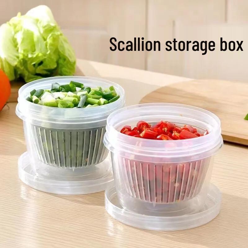 Diyan Round Draining Food Storage Containers, 10-Pack