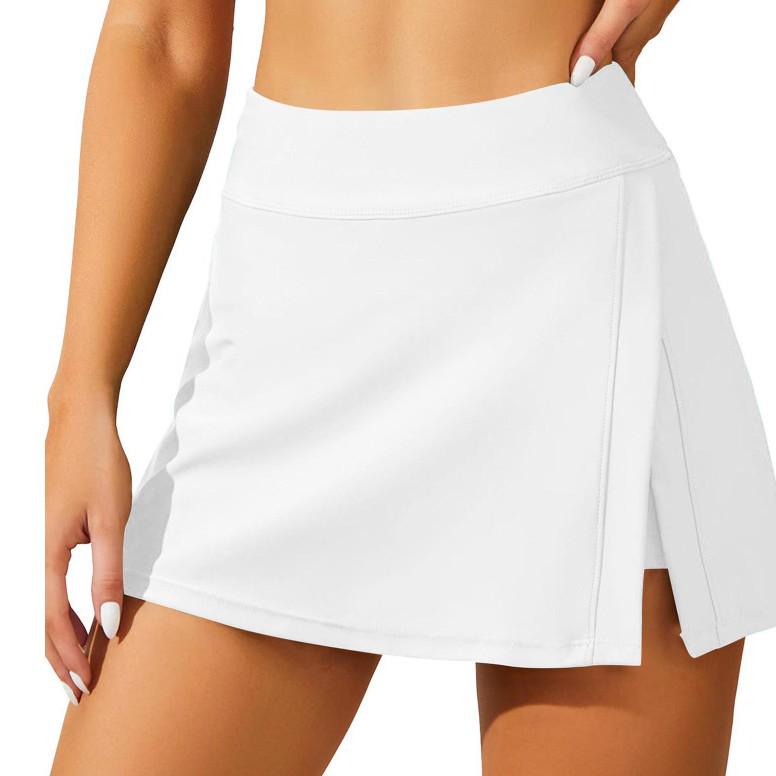 2026 Quick-Dry Anti-Exposure Side Slit Sport Swim Skirt
