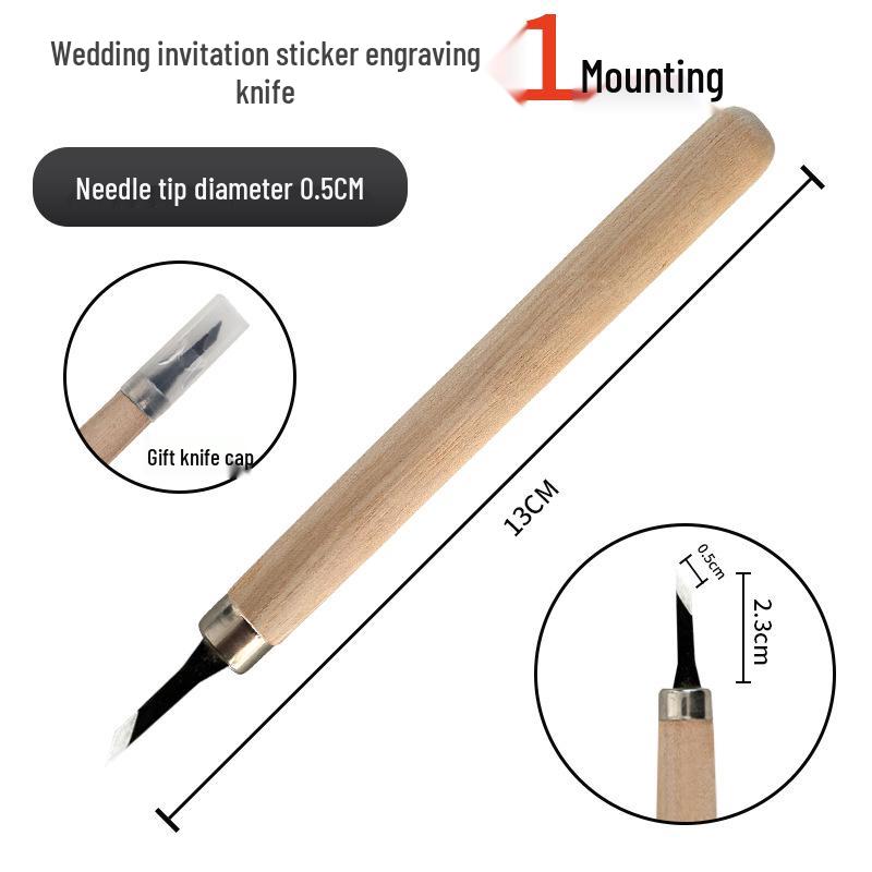 Wood Carving & Stamp Making Knife Set for Weddings