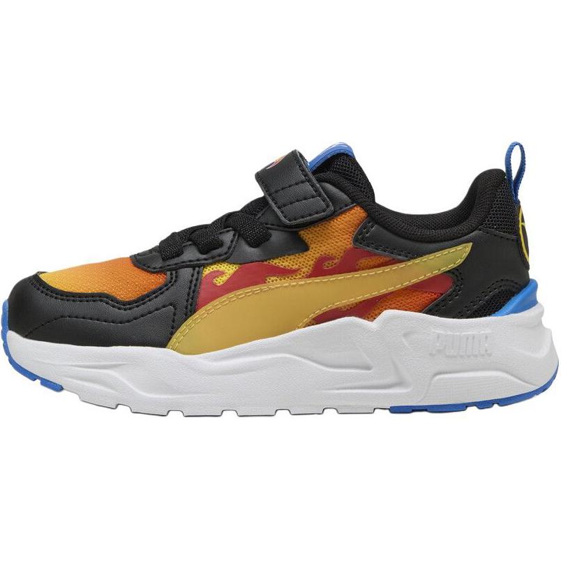 Hot Wheels x PUMA Trinity Lite Kids Black Orange Low Top Casual Shoes 401407-01