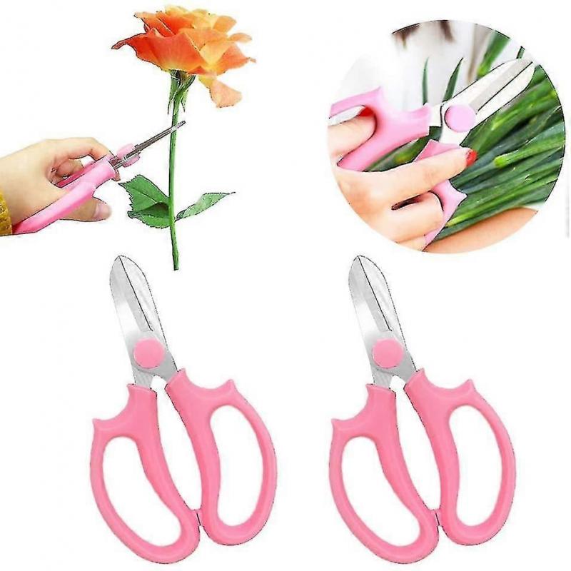 2 Stück Gartenschere Blumenschere, professionelle Blumenschere mit komfortablem Griff
