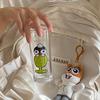 Homemade Retro Medieval Cute Penguin Glass, Cool Honeydew Soda Glass, Water Cup, Juice Cup