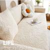 Copridivano Elastico Stile Crema Stagione Unica Universale Cuscino Seduta Antiscivolo Tessuto Copridivano Anti Graffi Gatto Traspirante