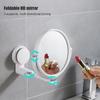 Wall Mirror Folding Arm Extend Bathroom Mirror Without Drill Swivel Bathroom Mirror Suction Arm Double Side Cosmetic Makeup