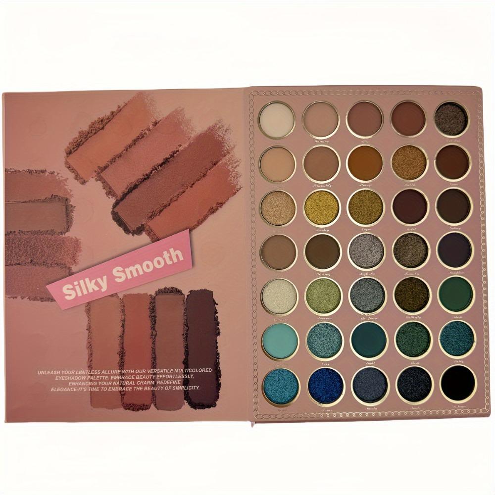 105 Color Eye Shadow Palette with Cute Lady Design in Book Shape, Shimmer and Matte Earth Tones Makeup