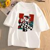 Demon Slayer Anime T-shirt Kimetsu No Yaiba Unisex Pattern T-shirt Summer Casual Cartoon Streetwear Anime Fashion Gift