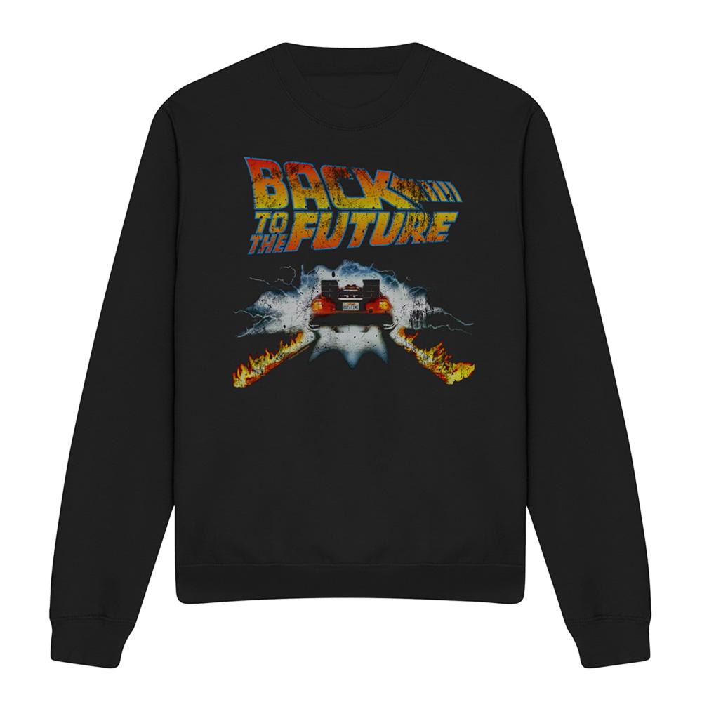 Back To The Future Unisex Adult Delorean Sweatshirt