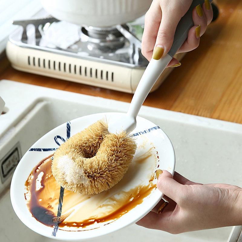 Long Handle Non Greasy Dishwashing Household Kitchen No Damage To Pots and Brushes