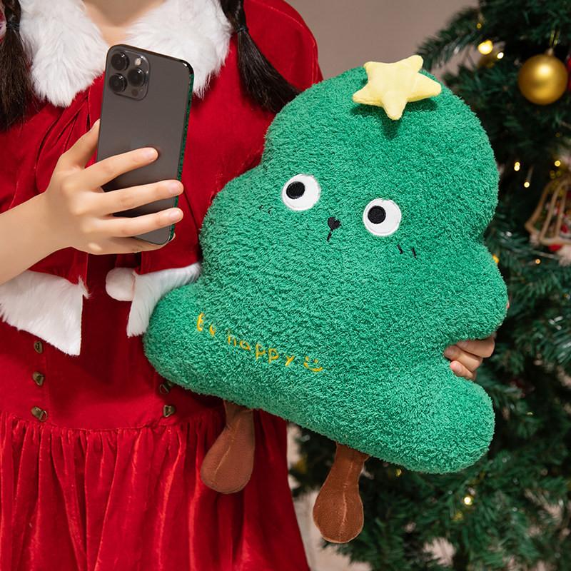 Cartoon Tree Christmas Gingerbread Man Apple Plush Toy Girl Sofa Gift Decoration