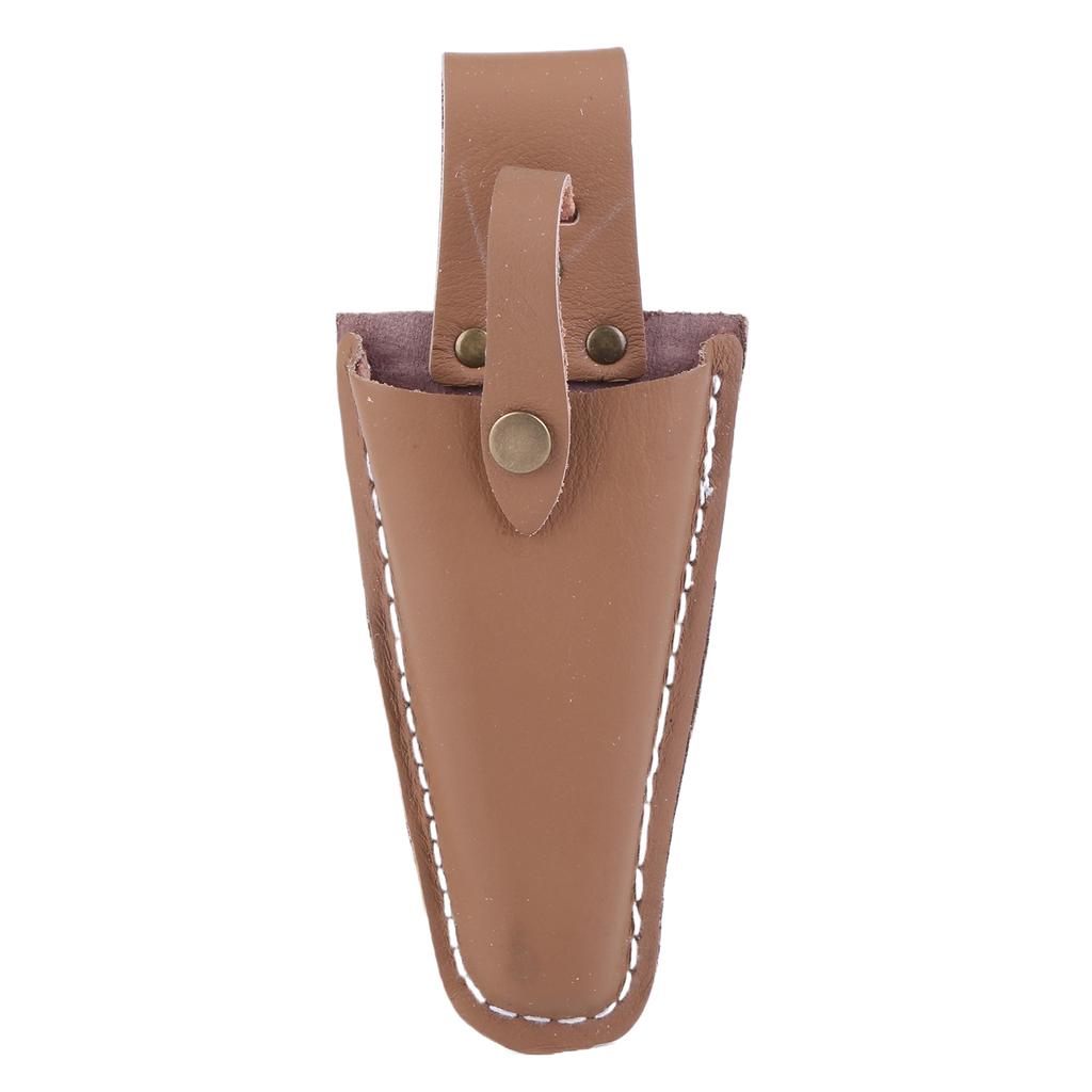 Pruning Scissors Leather Tool Bag with Buckle Pruning Gardening Pouch Portable Scissors Sheath for Gardening Trimming Tools