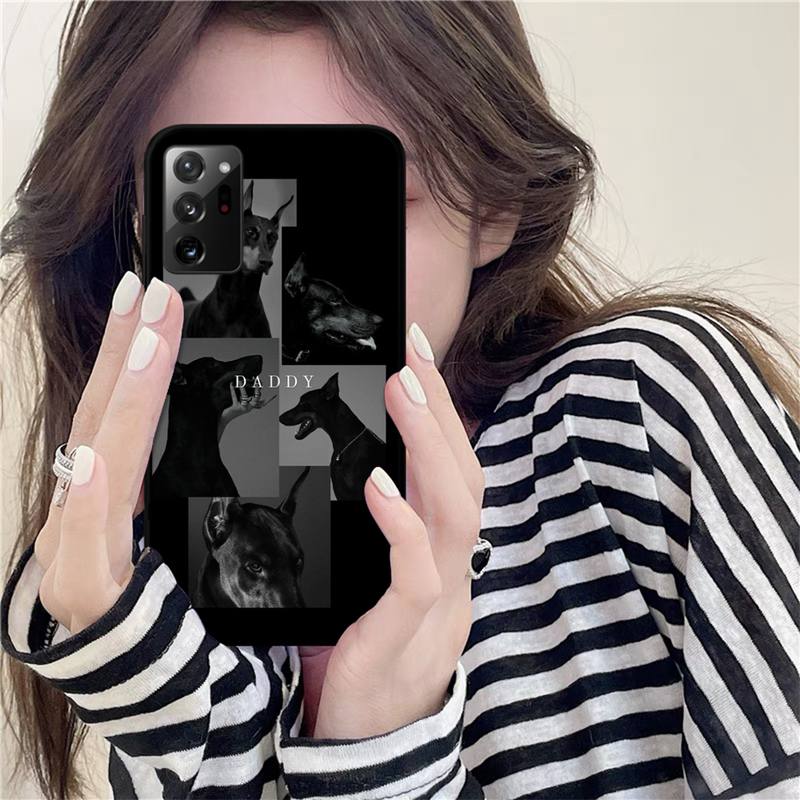 Yinuoda Animal Dachshund Doberman Dog Phone Case for Samsung Note 20 Ultra 10 Pro Lite Plus 9 8 5 4 3 M 30s 11 51 31 31s 20 A7
