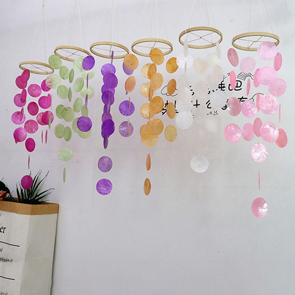 Home Decoration Shell Wind Chime Natural Shell Dream Catchers Ornament Garden Wind Chimes  Home