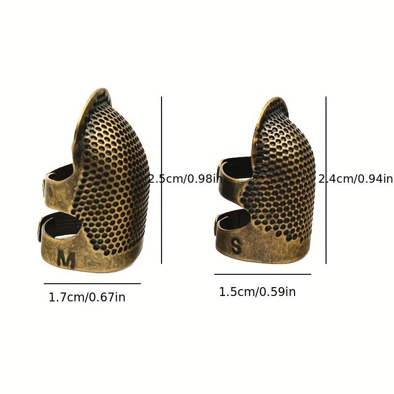 Household retro sewing thimble device sewing finger protection cover handmade needle thimble craft DIY sewing tool accessories