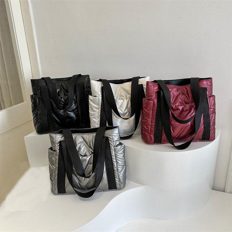 Handbags Women Soft Quilted Space Cotton Shoulder Bag Ladies Crossbody Bags Bolso Couple Bag Tote Bags