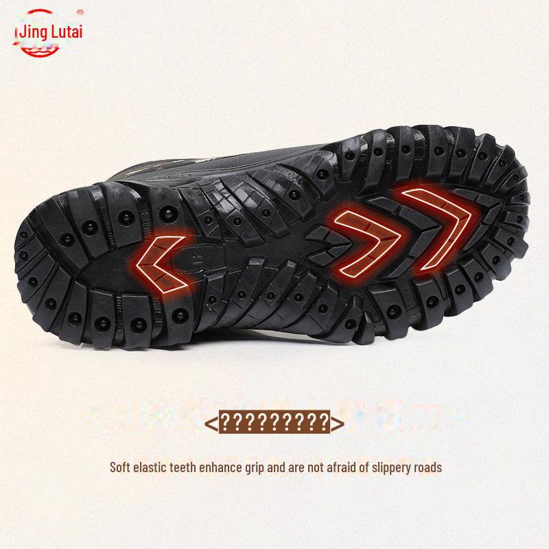 Men's Thickened High-Top Winter Boots: Warm, Snow-Proof Velvet Cotton Shoes