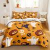 Halloweenská ložní souprava Kreslená dýně Sada povlaku na přikrývku Moderní móda Domácí textil Květinové ložní prádlo Pro dropshipping