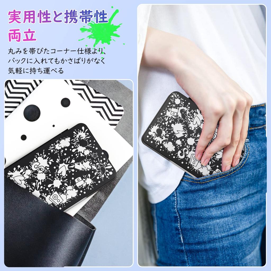 Switch Soft Holds 48 SD Cards at the Same Time ATiC Game Card Storage Soft Compatible with Organic EL Storage of Cards Made of ABS Shell Silicone to