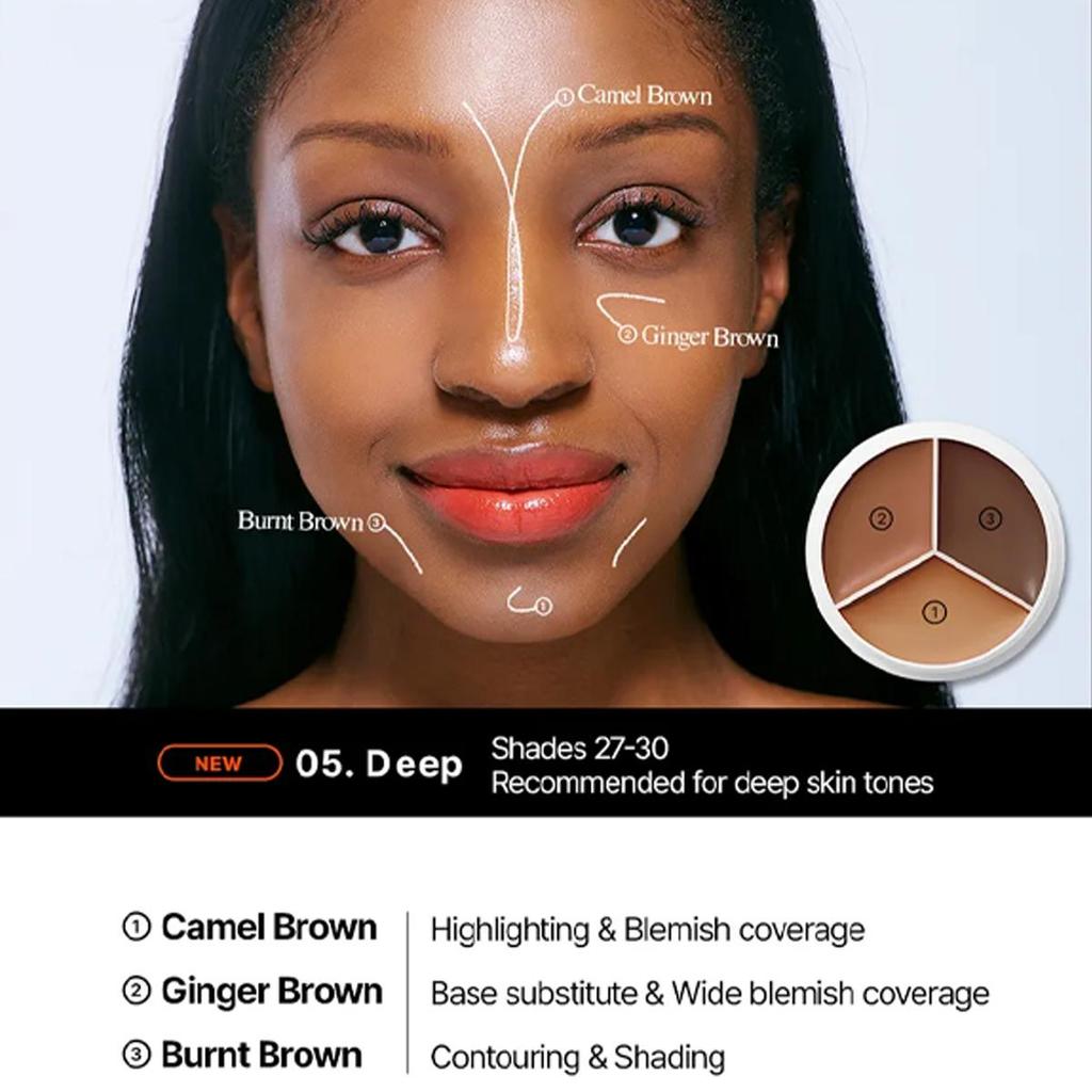 TFIT CORRETIVO COVER UP PRO 15g 00-05, Alta Cobertura, Textura Leve, Maquiagem de Longa Duração, Cosméticos Coreanos, Maquiagem Coreana