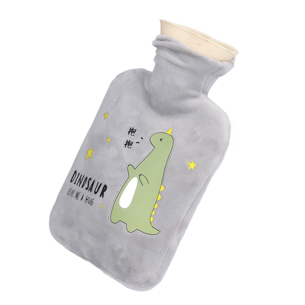 500ml Láhev na horkou vodu Kreslený dinosaurus Zesílená Nepropustná Hřejivá Taška na horkou vodu pro Léčbu