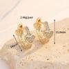 Mini Small Huggie Ear Bone Clip Ear Cuff Korean Fashion Gold Plated Triple Earring Set for Women for Gift