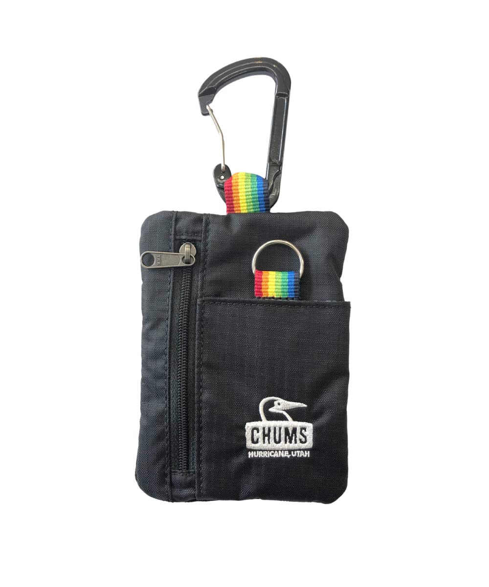 

Springdale Key Coin Case Coin Purse with Carabiner Key Case Key Chain [Chums] CH60-3552 (K042 Black)