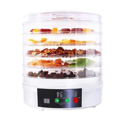 Dörrgerät, 350 W, BPA-frei, herausnehmbar, 5 Fächer, elektrischer Dörrautomat für Trockenfleisch vom Rind, Obst und Gemüse