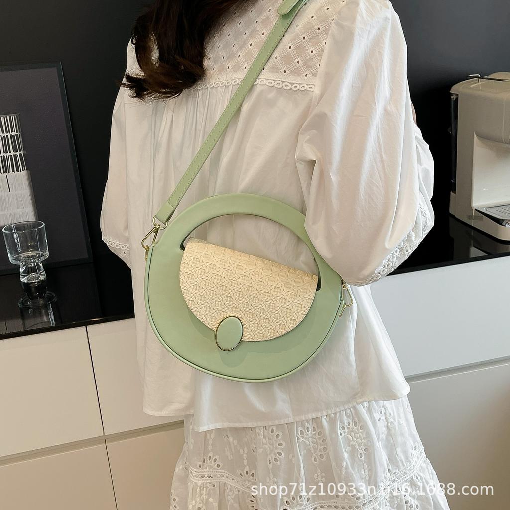 2025 new fashion high-end versatile handbag simple texture trendy shoulder bag Korean version women's bag
