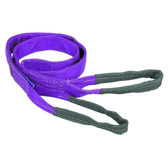 Bestselling CE Certified 12 Tons 2-Ply Flat Ribbon Webbing Sling High Quality Polyester Lifting Strap Eye & Eye Style Choker End