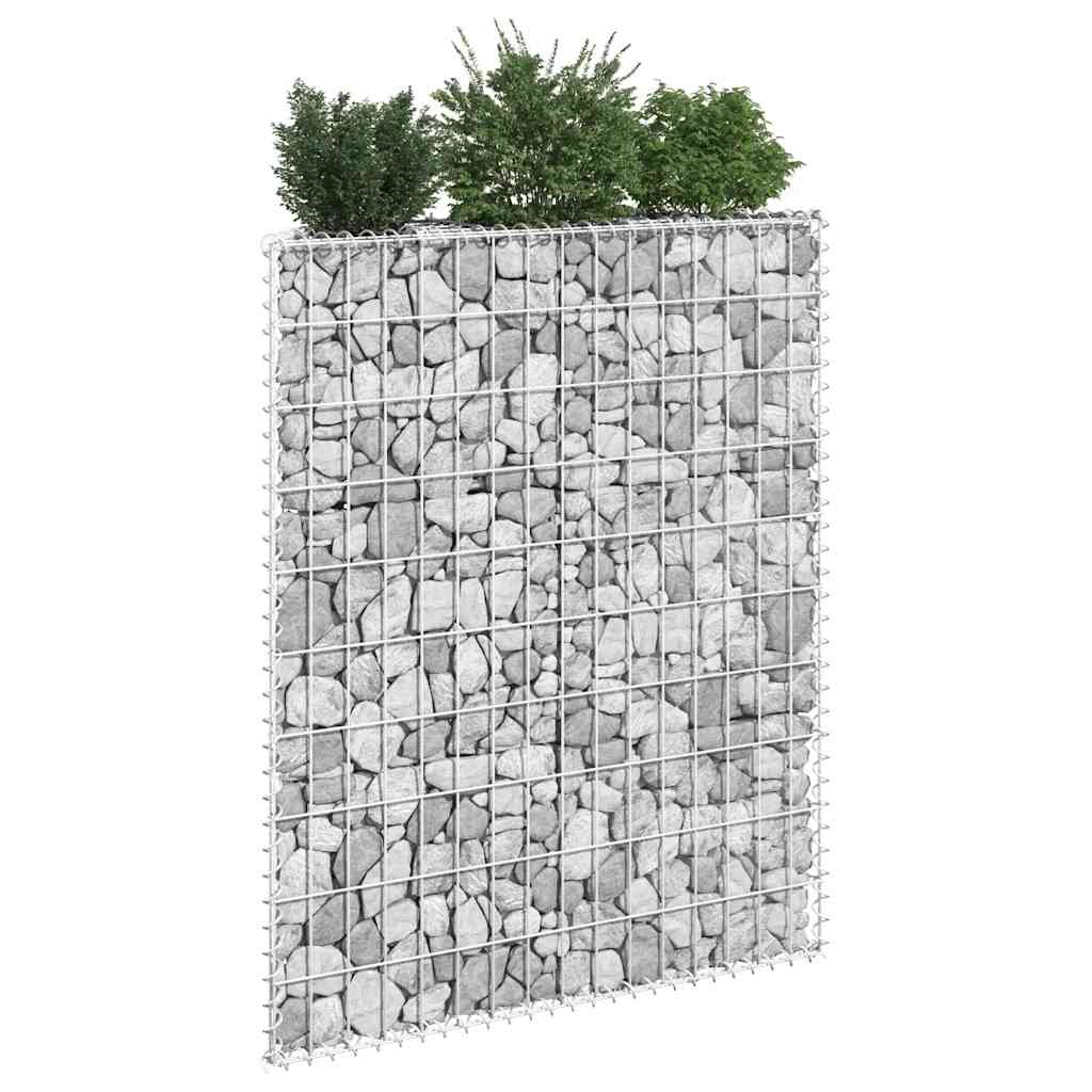 Vidaxl Podniesiona Rabata Gabionowa, Trapezowa, Stal, 100X20X100 Cm