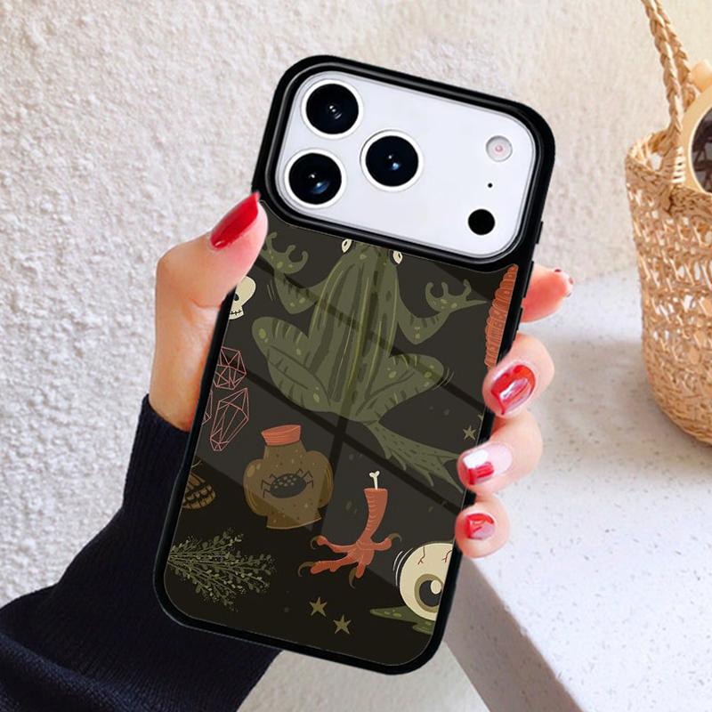 Witch Frog Phone Case For iPhone 17 Air 16 15 14 13 12 11 Pro Max Plus