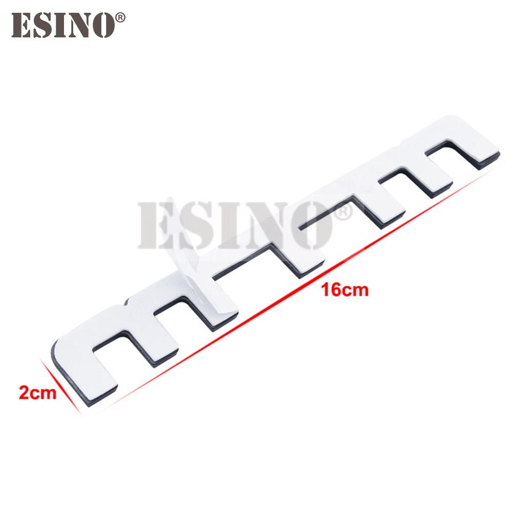 Stylizacja samochodu MTM Metalowa Naklejka z Klejem Odznaka Wodoodporna Karoseria Samochodu Zderzak Szyba Dekoracyjna Naklejka Wzór Winylowy Emblemat