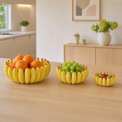 3D-gedruckte Bananen-Obstschale, große Kapazität, Obstschalenhalter, dekorativ