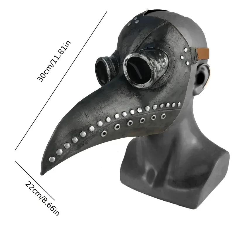Plague Doctor Mask and Cloak Set Halloween Costume Human Bird Beak Mask Cospaly Costume Steampunk Photography Props Gift